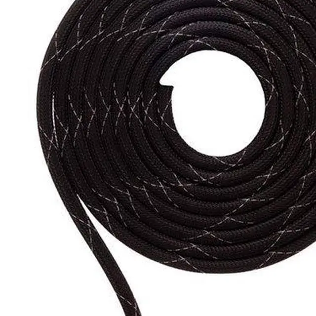 Alt view image 4 of 4 - 3" Flame Retardant PET Expandable Braided Sleeving Flexible Cable Protection Sleeve - 50 Feet - Black