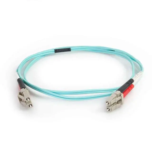 Alt view image 2 of 3 - /Cables to Go 01142 LC-LC 50/125 OM4 Duplex Multimode PVC Fiber Optic Cable - Aqua (50 Meter)