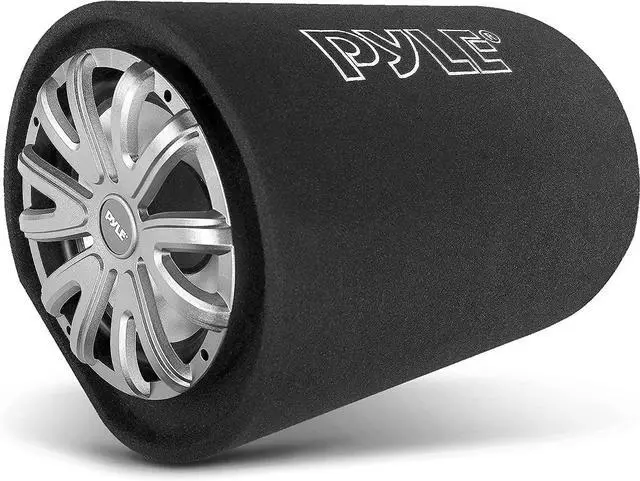 Main image of 12-Inch Carpeted Subwoofer Tube Speaker - 500 Watt High Powered Car Audio Sound Component Speaker Enclosure System with 2 Aluminum Voice Coil, 4 Ohm, Rear Vented Design - PLTB121
