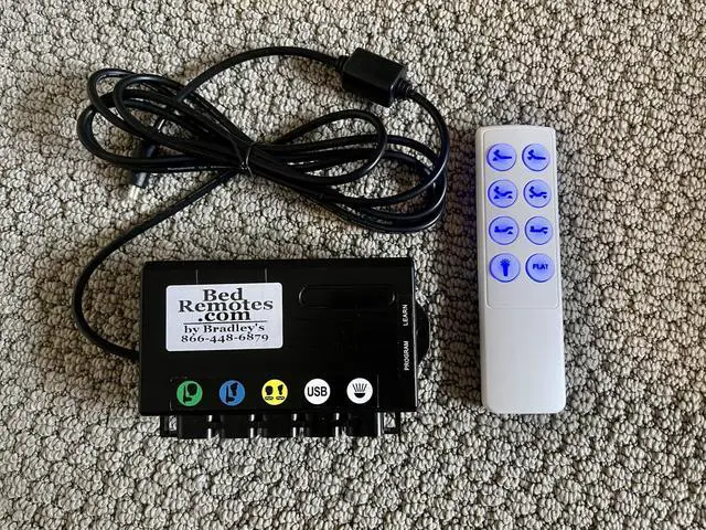 Alt view image 3 of 3 - Ergomotion E4 Replacement 2 Pc Conversion Kit for Lost or Broken Remotes - New White Wireless Remote
