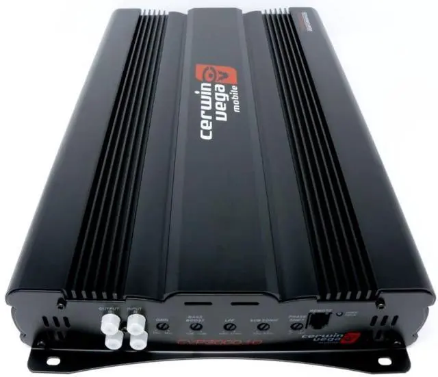 Alt view image 4 of 6 - Cerwin Vega Car Audio Amplifier CVP3000.1D 600W 1-Channel 2-4 Ohm Stable Black (CVP3000.1D)