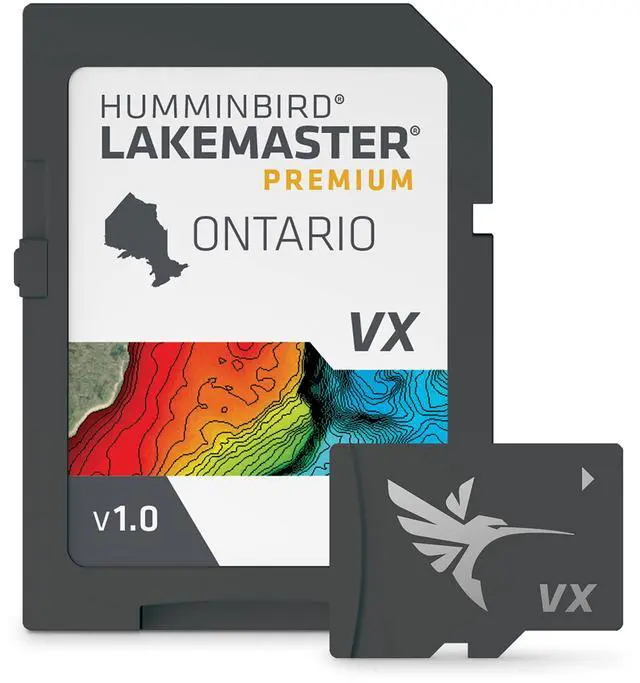 Main image of LakeMaster Premium Ontario V1 Map SD Card for Fish Finders