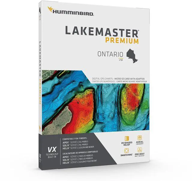 Alt view image 2 of 4 - LakeMaster Premium Ontario V1 Map SD Card for Fish Finders