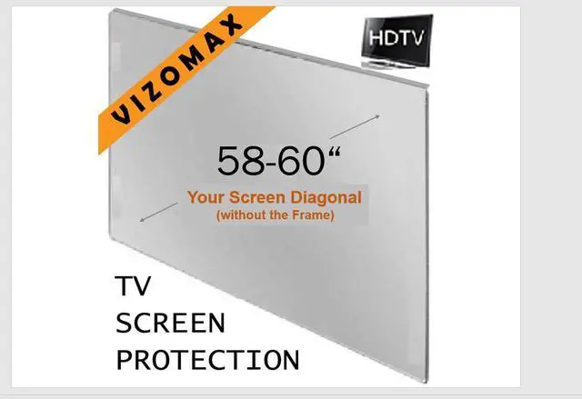 Alt view image 2 of 4 - 58-60 inch TV Screen Protector for LCD, LED & Plasma HDTV