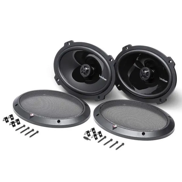 Alt view image 4 of 4 - P1692 Punch 6"x9" 2-Way Coaxial Full Range Speakers - Black (Pair)