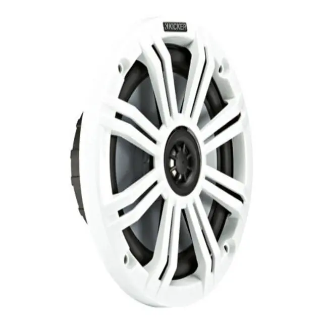 Alt view image 3 of 4 - KM65 6.5-Inch (165mm) Marine Coaxial Speakers with 3/4-Inch (20mm) Tweeters, 4-Ohm, Charcoal and White Grilles