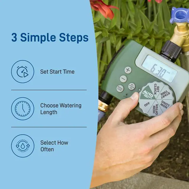 Alt view image 4 of 6 - Programmable Hose Faucet Timer, (2-Outlet 2-Pack)