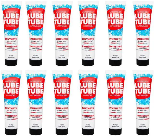 Main image of LubeTube 4oz O-Ring Grease (12-Pack) Stops Leaks on Pump & Filter Seals Non-Sticky Synthetic Grease for Pool Equipment, Plumbing, RV & Marine PFAS-Free, Food-Grade, Made in USA