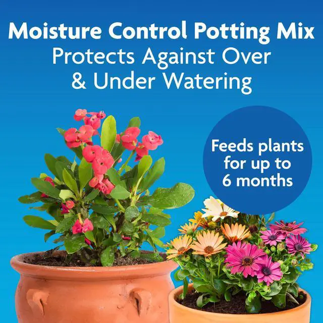Alt view image 2 of 6 - Moisture Control Potting Mix - Plant Soil For Container Plants, Protects against Over- and Under-Watering, 8 qt. (3-Pack)