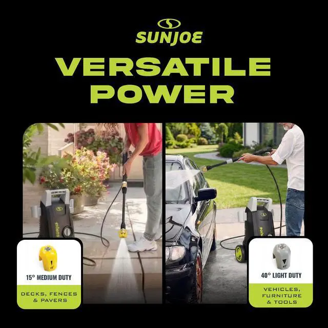 Alt view image 4 of 6 - Electric Pressure Washer with 11-Amp Motor and 1.1 GPM, SPX1000 - Portable Water Cleaner with Adjustable Spray Wand for Car, Garden, and Patio Washing and Cleaning