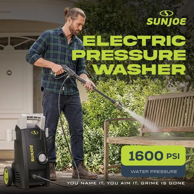 Alt view image 5 of 6 - Electric Pressure Washer with 11-Amp Motor and 1.1 GPM, SPX1000 - Portable Water Cleaner with Adjustable Spray Wand for Car, Garden, and Patio Washing and Cleaning