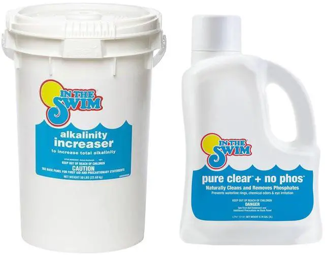Main image of Water Balance & Clarity Bundle - 50Lb Alkalinity Increaser + Pure Clear No Phos 3L