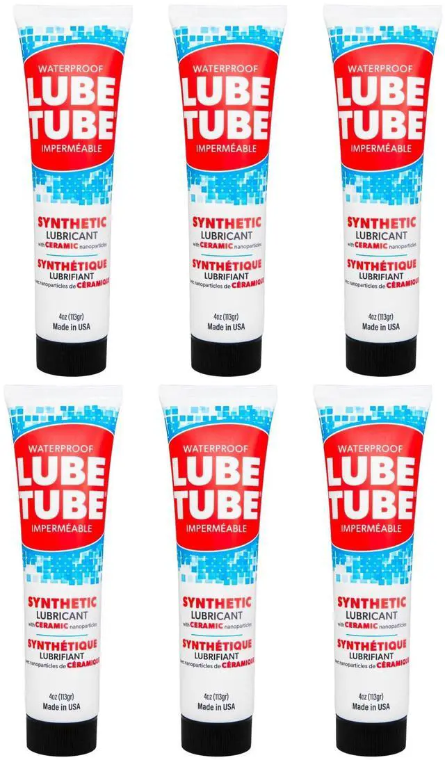 Main image of LubeTube 4oz O-Ring Grease (6-Pack) Stops Leaks on Pump & Filter Seals Non-Sticky Synthetic Grease for Pool Equipment, Plumbing, RV & Marine PFAS-Free, Food-Grade, Made in USA