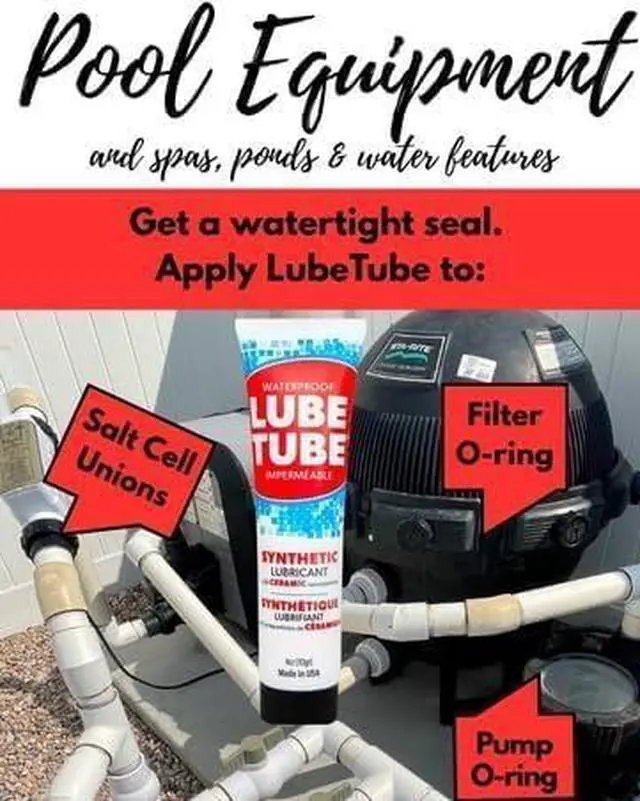 Alt view image 3 of 6 - LubeTube 4oz O-Ring Grease (6-Pack) Stops Leaks on Pump & Filter Seals Non-Sticky Synthetic Grease for Pool Equipment, Plumbing, RV & Marine PFAS-Free, Food-Grade, Made in USA