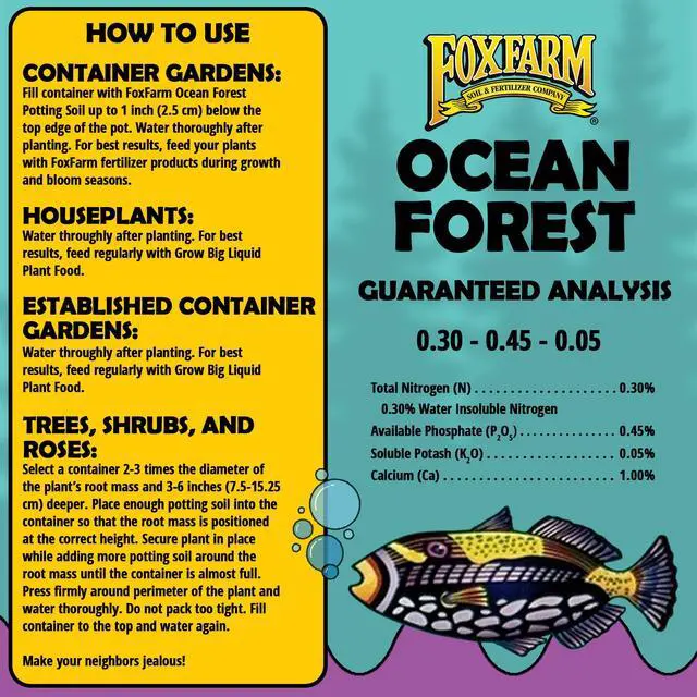 Alt view image 5 of 6 - Ocean Forest Potting Soil, 1.5cu ft (Pack of 2) - Light, Aerated Texture, Designed for All Container Plants