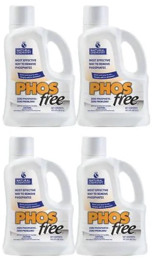 Main image of Phosfree, 3 L, 4 Pack, Phosphate Remover, Quick and Easy to Use, Improves Filter Performance, Reduces Pool Maintenance