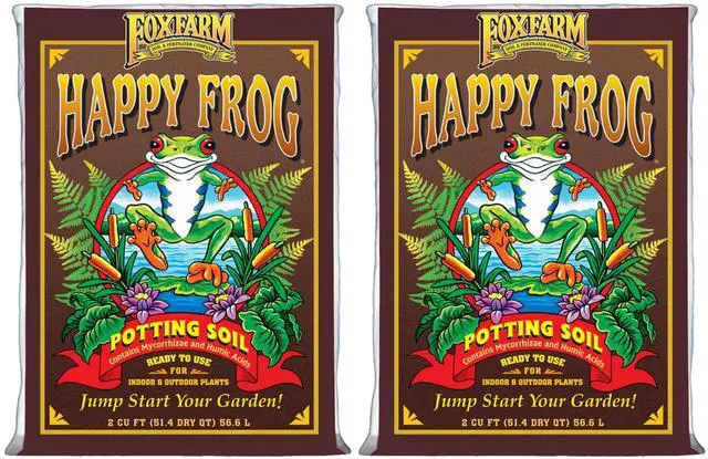 Main image of Happy Frog Potting Soil, 2cu ft (Pack of 2) - for Indoor/Outdoor Container Plants - Contains Mycorrhizae and Humic Acids