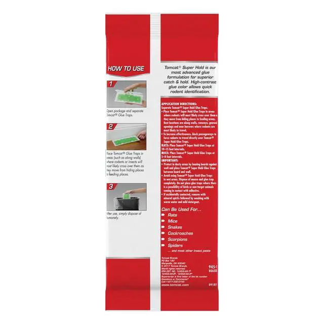 Alt view image 5 of 6 - Super Hold Glue Traps, Rat Size, 2 Traps/Pack (12-Pack)