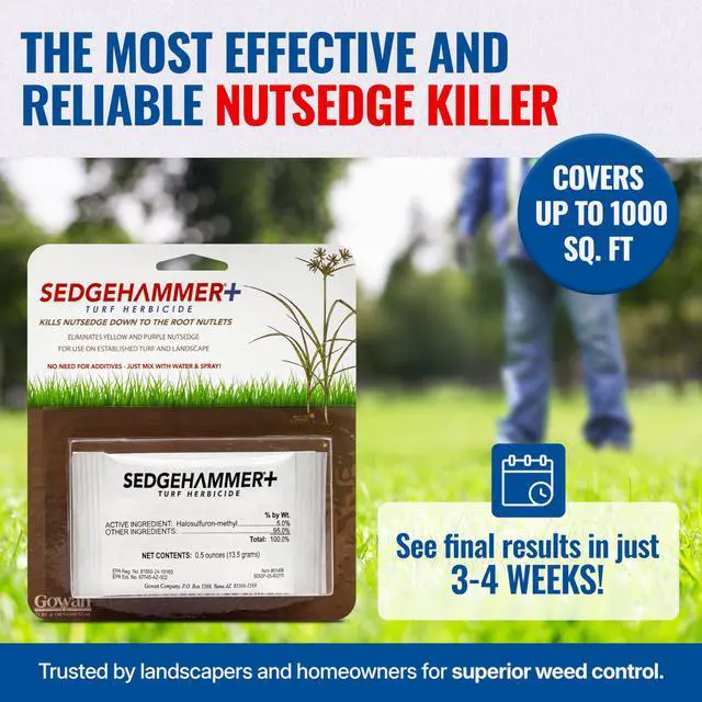 Alt view image 5 of 6 - Plus Turf Herbicide - Purple & Yellow Nutsedge Killer for Lawns with Pre-Mixed Surfactant - Lawn & Pet Safe Weed Killer Mix for Residential Use (6)