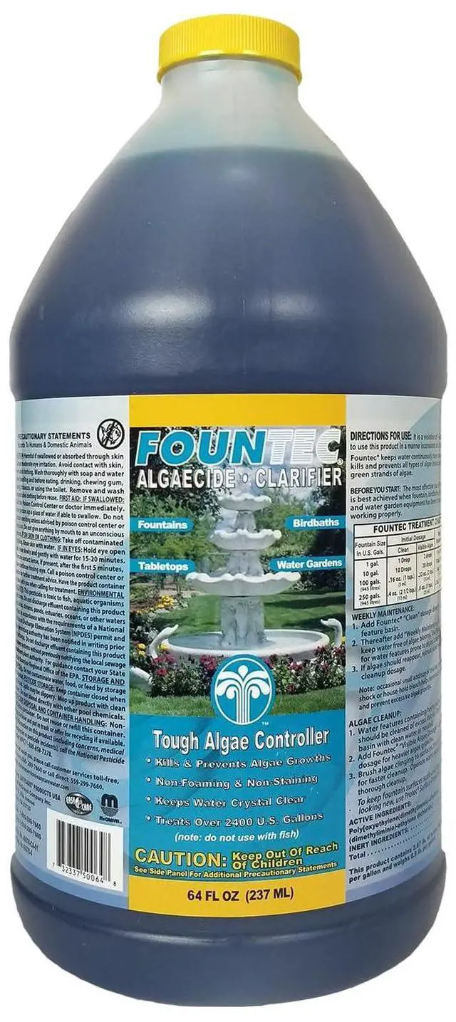 Main image of 50064 Fountec Algaecide and Clarifier, 64 Fl. Oz