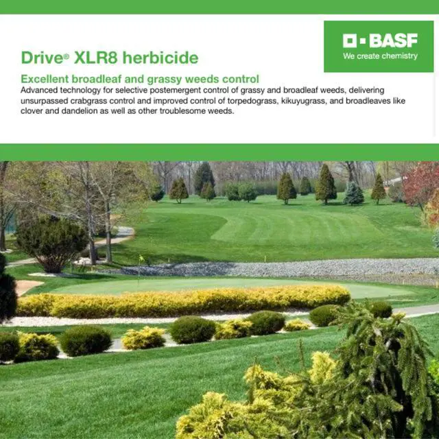 Alt view image 2 of 4 - Drive XLR8 Crabgrass Killer for Lawn & Turf, Post Emergent Grassy & Broadleaf Weed Control, Active Ingredient Quinclorac, 30 Day Residual, Herbicide, Concentrate 64 Ounce