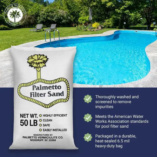 Alt view image 2 of 6 - 3 Pack Pool Filter Sand, Clean and Clear Water, Superior Quality Natural Sand for Residential and Commercial Pool Sand Filter Pumps, 50 Pound