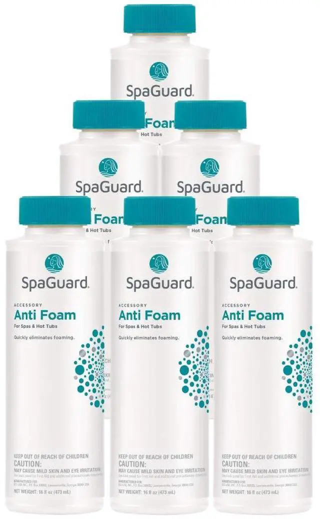 Main image of Spa Anti-Foam for Spas & Hot Tubs, 1 pt, Pack of 6, Quickly Eliminates Foaming, Fast-Acting Water Treatment