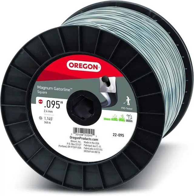 Main image of 22-095 Gatorline Professional Magnum 5-Pound Spool of.095-Inch-by-1134-Foot Square-Shaped String Trimmer Line
