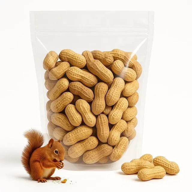 Main image of Crazy Nuts | USA Grown Whole In Shell Raw Peanuts for Birds and Squirrels, 25lb | Jumbo Whole In Shell Peanuts for Birds and for Eating