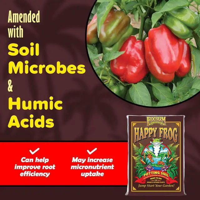 Alt view image 4 of 6 - Happy Frog Potting Soil, 12qt for Indoor/Outdoor Container Plants,Designed to Improve Root Efficiency, pH Adjusted for Optimal Nutrient Uptake Contains Microbes and Humic Acids (Pack of 4)