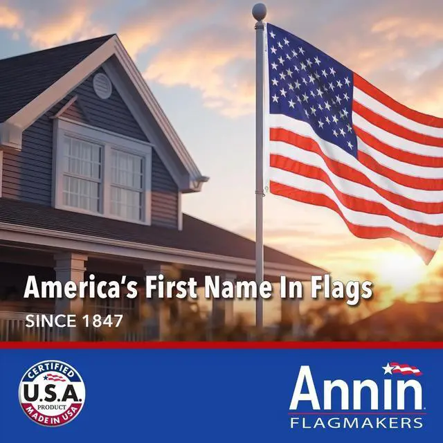 Alt view image 2 of 6 - (2730) Tough-Tex American Flag, Made in USA, 5 x 8 Feet, Polyester