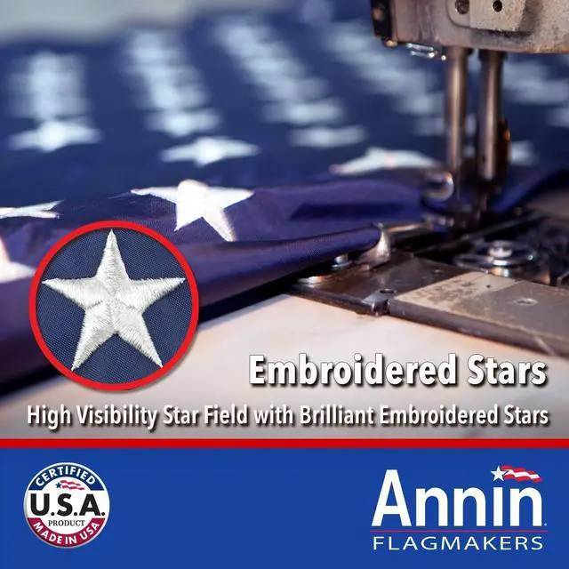 Alt view image 3 of 6 - (2730) Tough-Tex American Flag, Made in USA, 5 x 8 Feet, Polyester