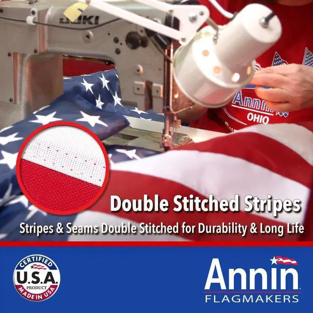 Alt view image 5 of 6 - (2730) Tough-Tex American Flag, Made in USA, 5 x 8 Feet, Polyester