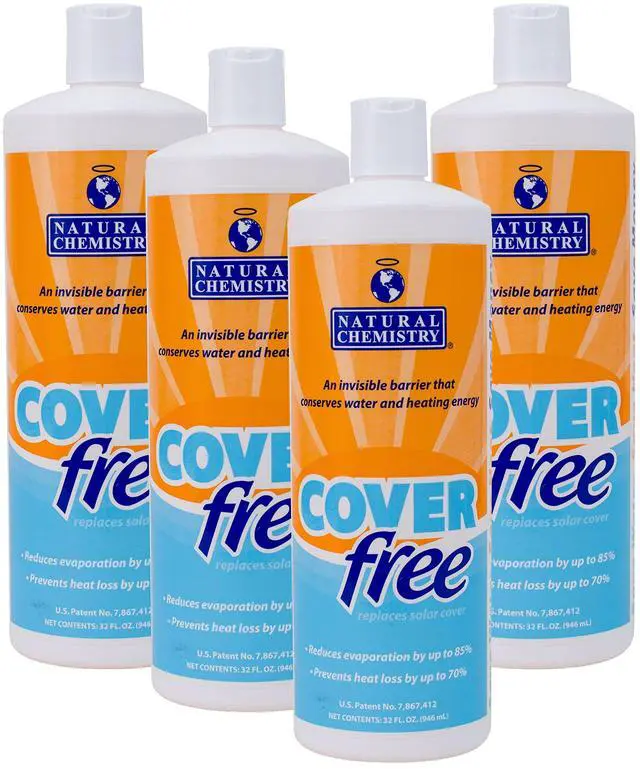 Main image of Cover Free, 32 oz, Pack of 4, Liquid Solar Blanket, Advanced Mono-Layer Technology, pH Neutral Formula, Safe to Use with All Sanitizing Systems