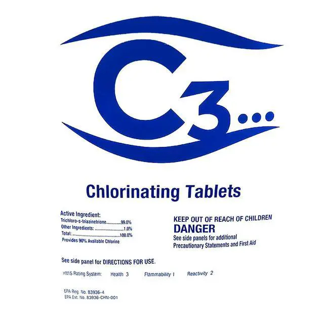 Alt view image 3 of 5 - 3" Stabilized Chlorine Tablets for Swimming Pools | Easy to Use | for Above Ground or Inground Pool | Individually Wrapped Chlorinating Tabs | Slow Dissolving | 25 lbs