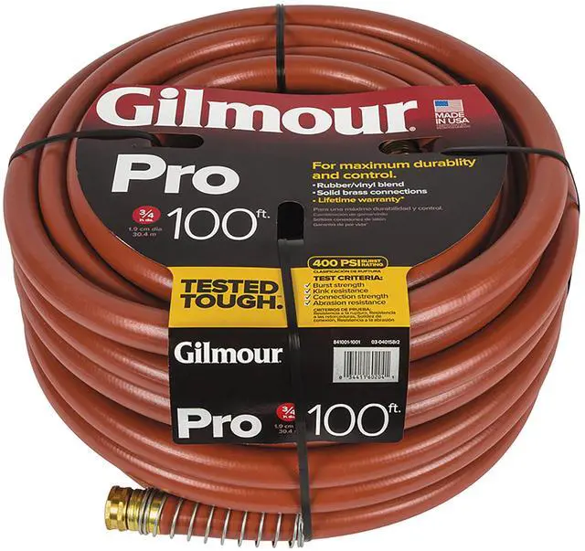 Alt view image 5 of 6 - Pro Commercial 3/4" x 100' Heavy Duty Water Hose, Durable and Kink Resistant 100 ft Garden Hose