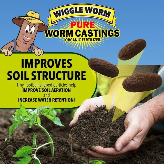 Alt view image 5 of 6 - 100% Pure Organic Mineral-Dense Worm Castings Fertilizer, 30lbs, Pack of 2 - Improves Soil Fertility and Aeration for Growing Better Houseplants, Vegetables, and More