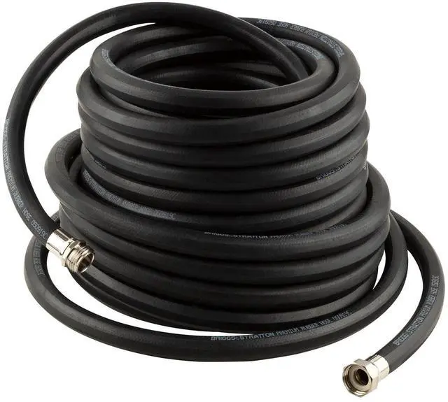 Main image of Briggs and Stratton 8BS75 75-Foot Premium Heavy-Duty Rubber Garden Hose, Brass
