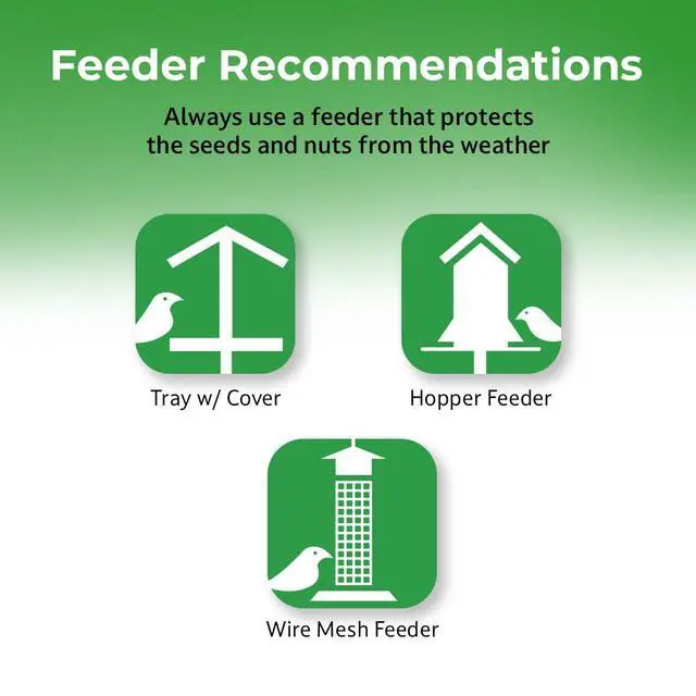 Alt view image 6 of 6 - Peanut Pieces Wild Bird Seed - Shelled Peanuts Wild Bird Food for Outside Feeders - 30 lb (Pack of 2-15 lb Bags)