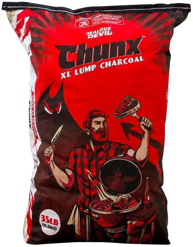 Main image of Chunx XL Lump Charcoal, 100% All Natural BBQ Hardwood, 35 Pound Bag - Low Ash Smoking and Grilling, High Heat and Long Burn for Barbecue Grill, Smoker, and Kamado