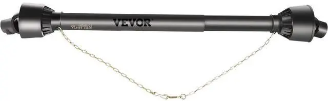 Main image of PTO Shaft, 1-3/8" PTO Drive Shaft, 6 Spline Tractor, Round Implement Ends PTO Driveline Shaft, Series 4 Tractor PTO Shaft, 43"-61" Brush Hog PTO Shaft Black, for Finish Mower, Rotary Cutter