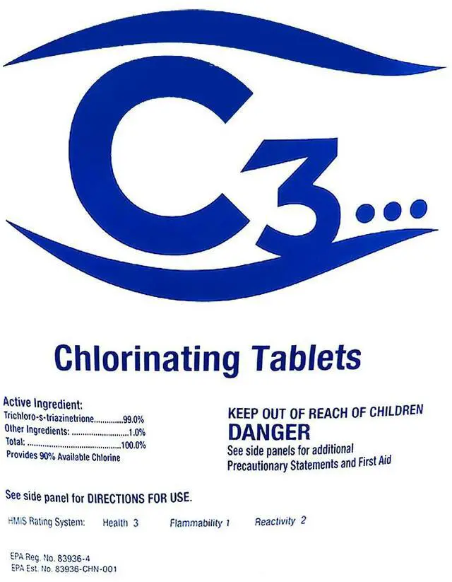 Alt view image 3 of 5 - 3" Stabilized Chlorine Tablets for Swimming Pools | Easy to Use | for Above Ground or Inground Pool | Individually Wrapped Chlorinating Tabs | Slow Dissolving | 15 lbs