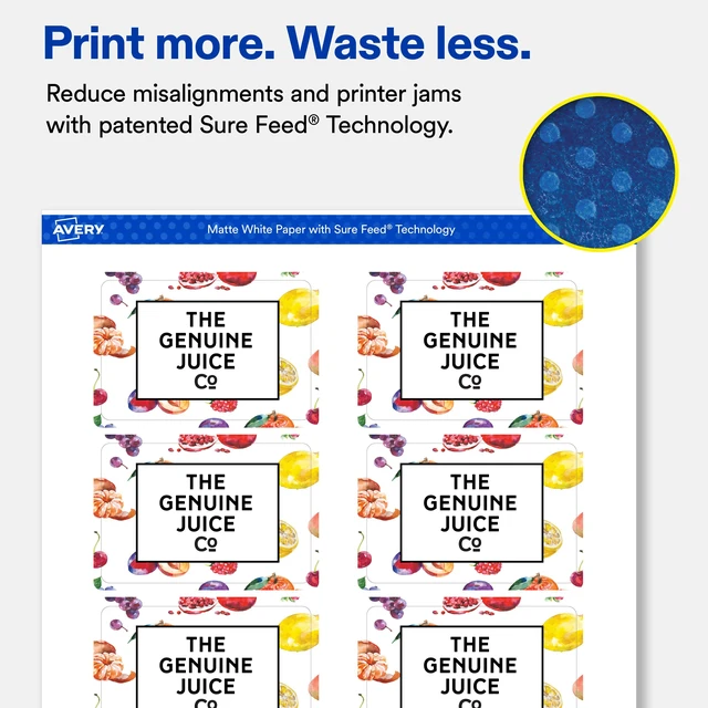 Alt view image 5 of 7 - Avery® Matte White Rectangle Labels, 2" x 3", 200 Labels