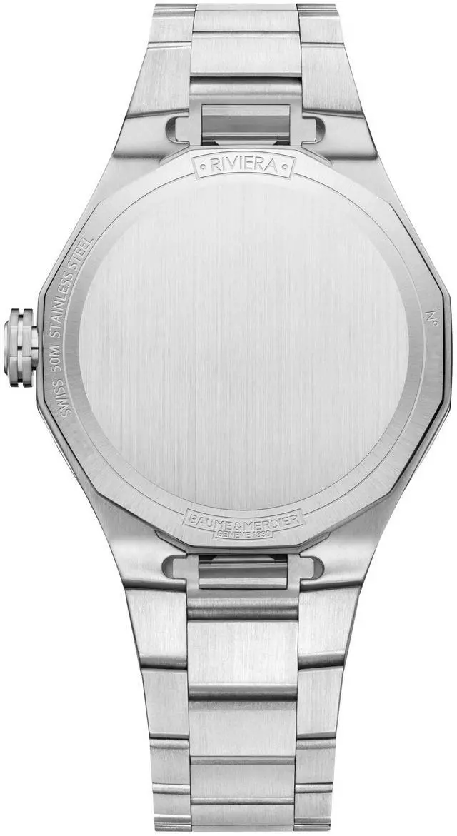 Alt view image 2 of 2 - Baume & Mercier Riviera Stainless Steel Blue Dial Date Quartz Womens Watch M0A10727