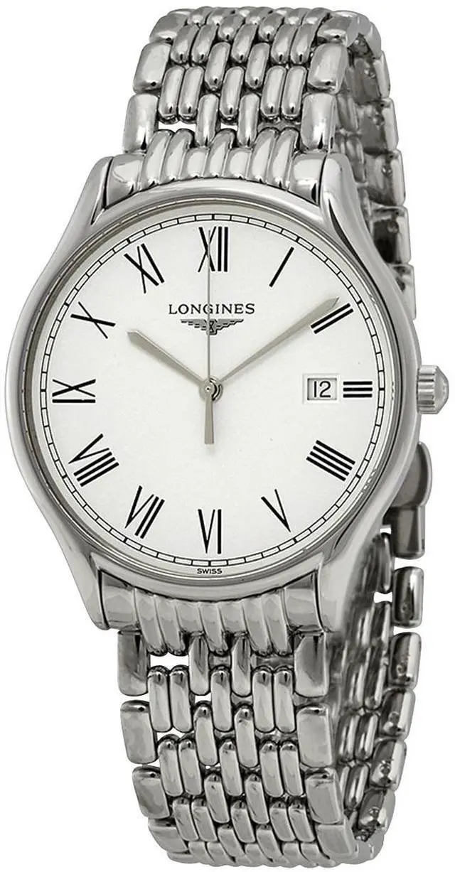 Main image of Longines Lyre Stainless Steel White Dial Date Quartz Mens Watch L4.859.4.11.6