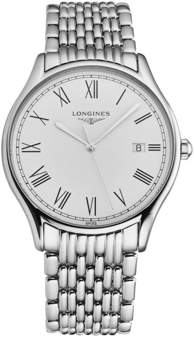 Alt view image 2 of 6 - Longines Lyre Stainless Steel White Dial Date Quartz Mens Watch L4.859.4.11.6