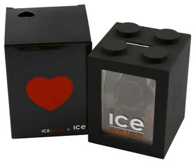 Alt view image 5 of 5 - Ice-Watch Ice-Love Polyamide & Silicone Womens Black Heart Watch LO.BK.B.S.11