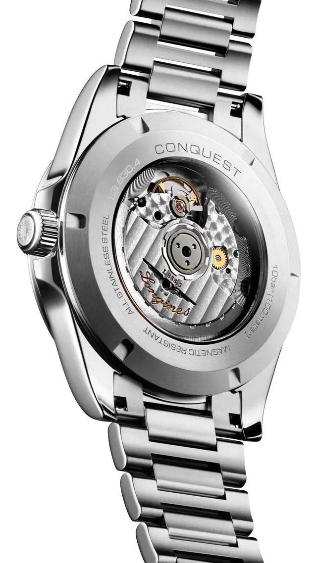Alt view image 6 of 7 - Longines Conquest Automatic Stainless Steel Green Dial Date Mens Watch L3.830.4.02.6