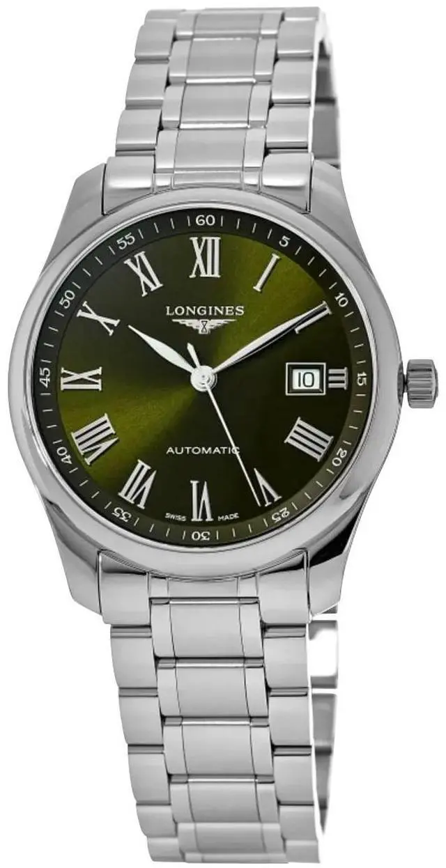 Main image of Longines Master Collection Automatic Stainless Steel Green Dial Date Mens Watch L2.893.4.09.6