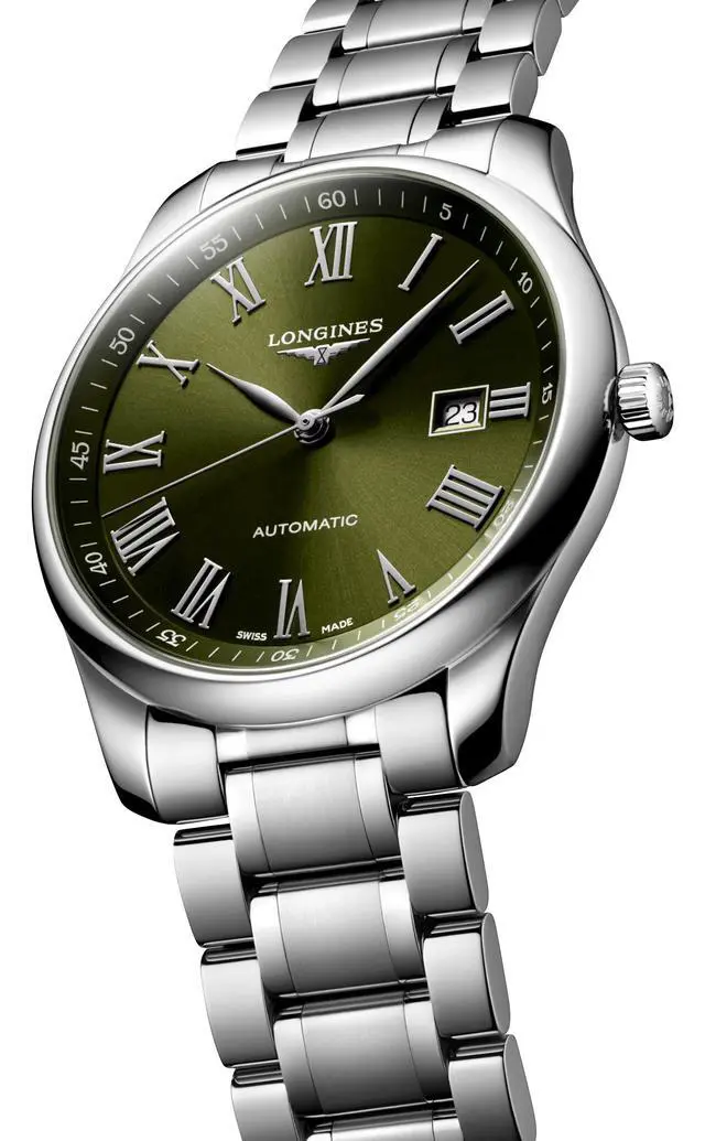 Alt view image 4 of 7 - Longines Master Collection Automatic Stainless Steel Green Dial Date Mens Watch L2.893.4.09.6